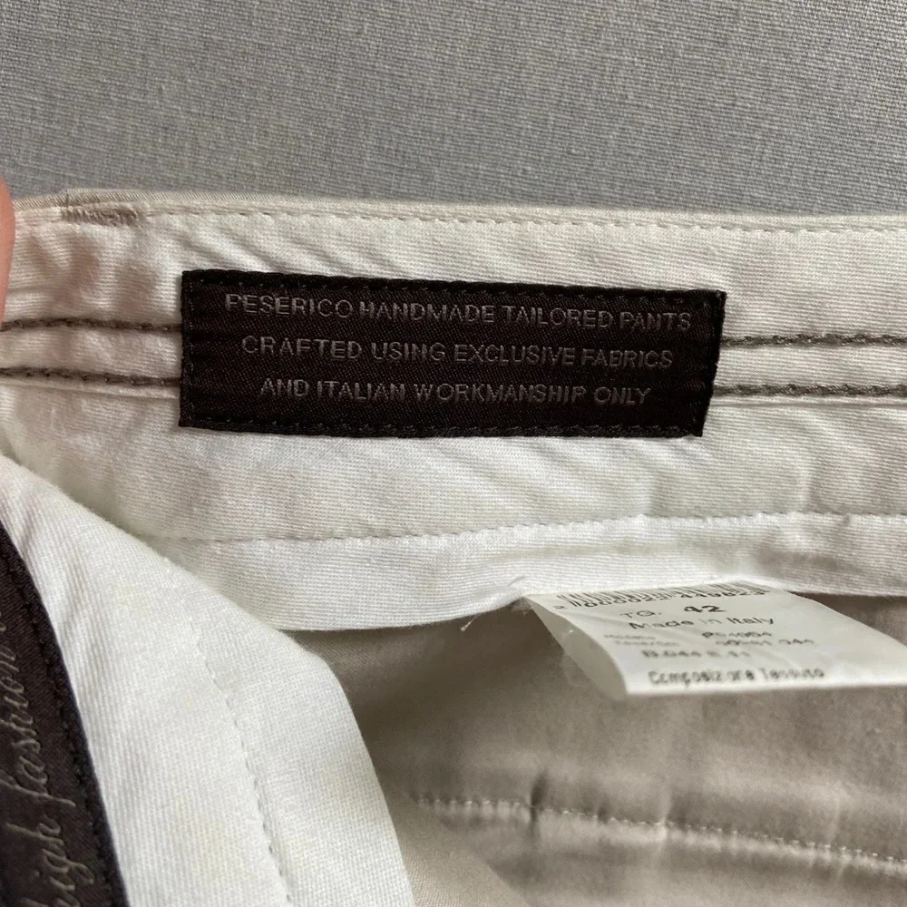 Peserico Cream Cropped Ankle Pants NWOT condition 100% cotton - Picture 9 of 14